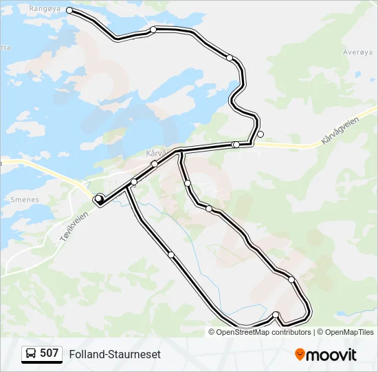 507 Bus Line Map