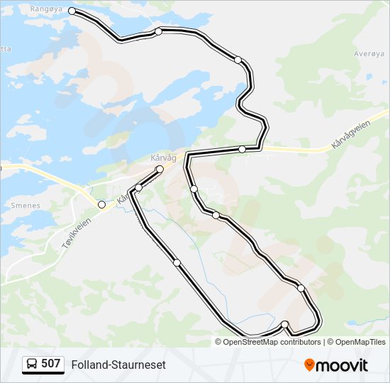 507 Bus Line Map