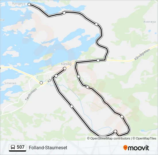 507 Bus Line Map