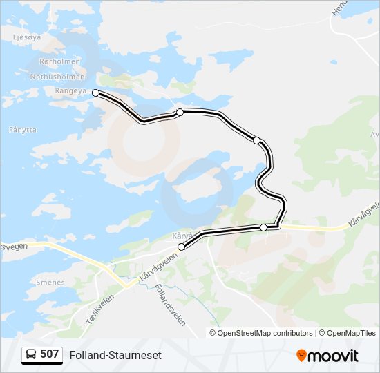 507 Bus Line Map