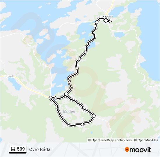 509 Bus Line Map