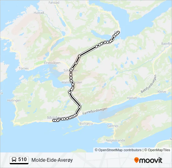 510 Bus Line Map