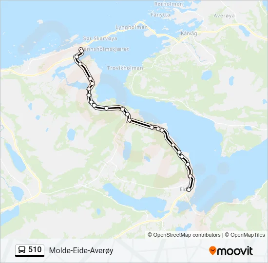 510 Bus Line Map