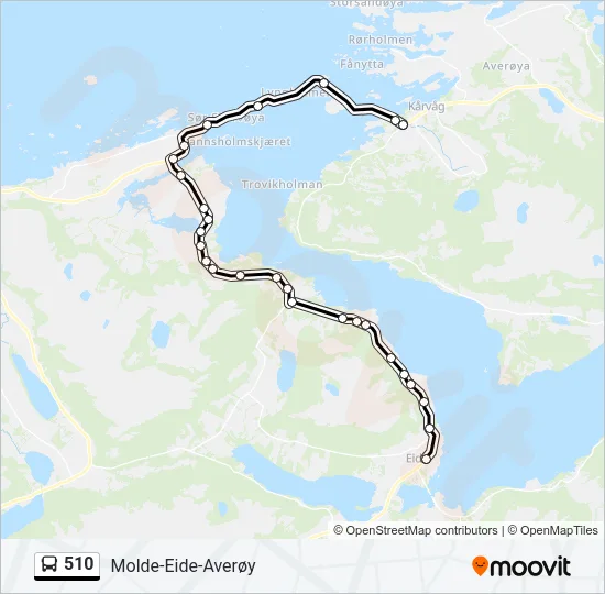 510 Bus Line Map