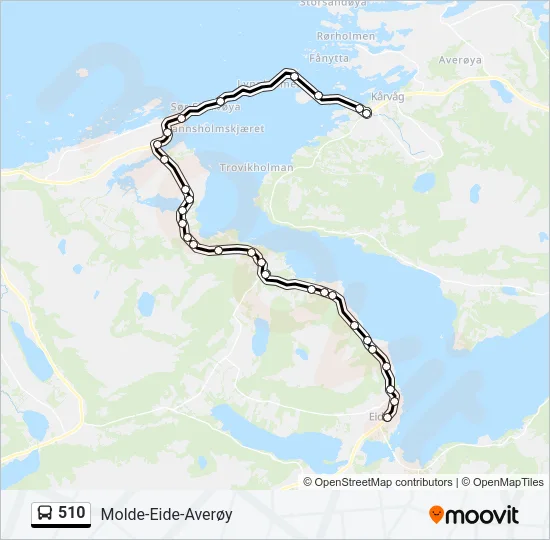 510 Bus Line Map