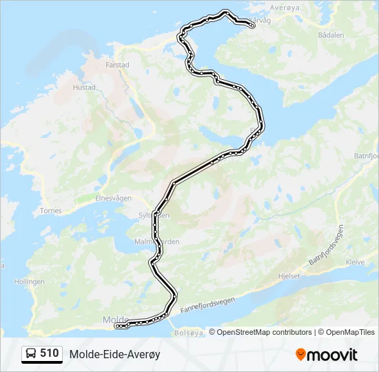 510 Bus Line Map