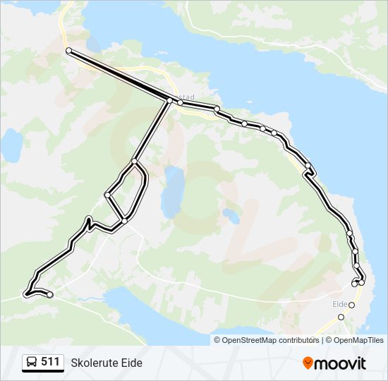 511 Bus Line Map
