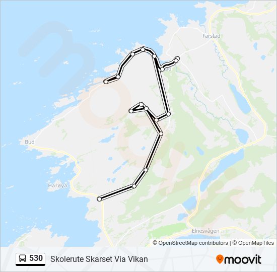 530 bus Line Map