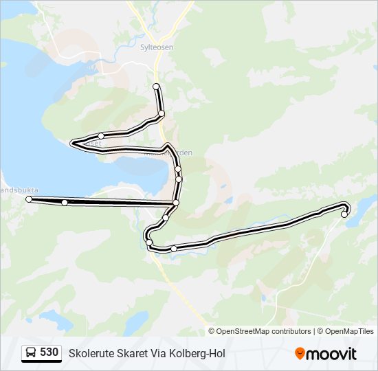 530 bus Line Map