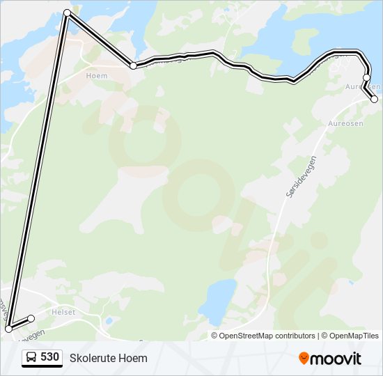 530 bus Line Map