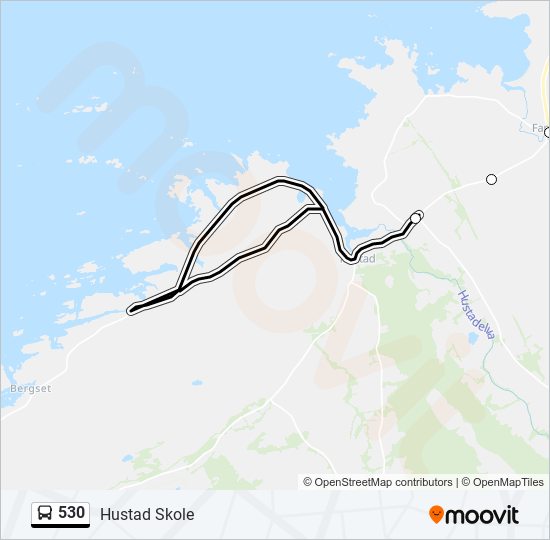 530 bus Line Map