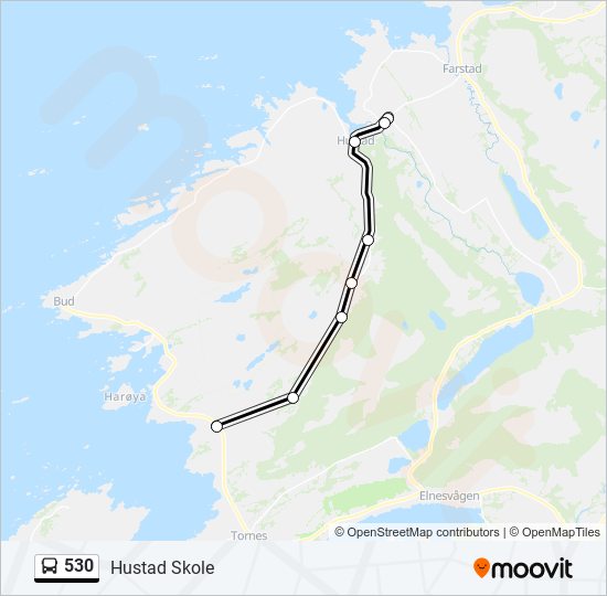 530 bus Line Map