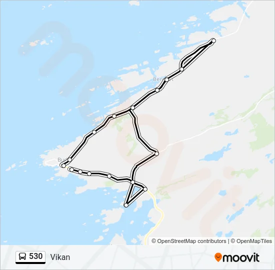 530 Bus Line Map