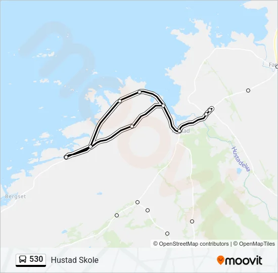 530 Bus Line Map