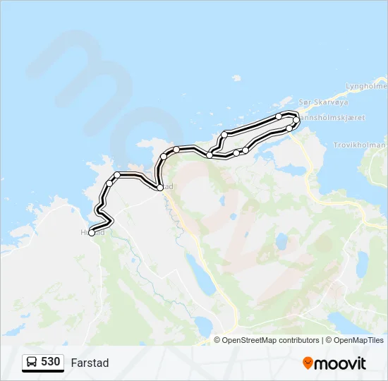 530 Bus Line Map