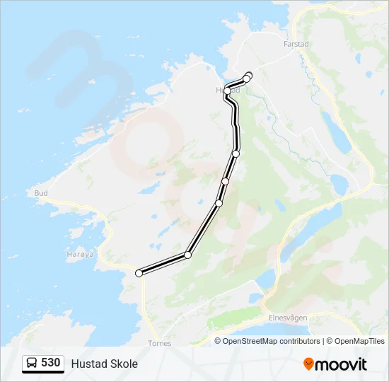 530 Bus Line Map