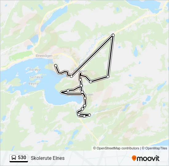 530 Bus Line Map