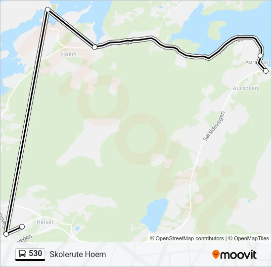 530 Bus Line Map