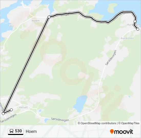 530 Bus Line Map