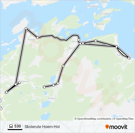 530 Bus Line Map
