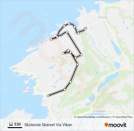 530 Bus Line Map