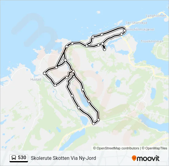 530 Bus Line Map