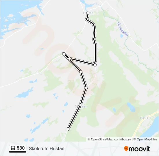 530 Bus Line Map