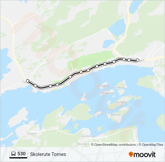 530 Bus Line Map