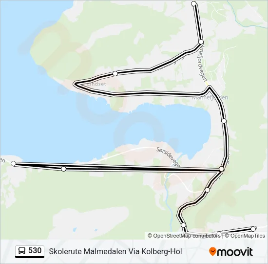 530 Bus Line Map