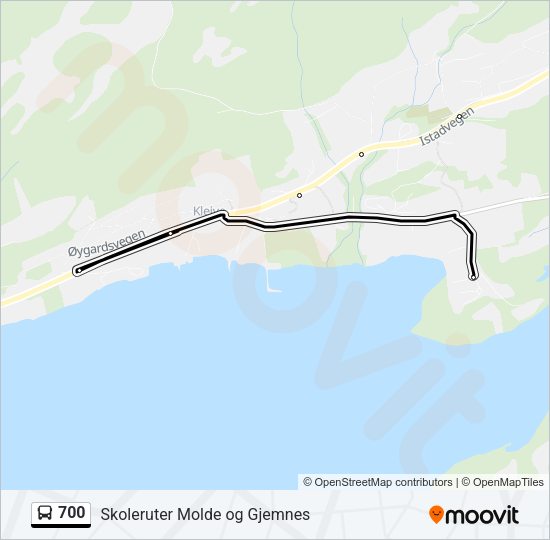 700 Bus Line Map