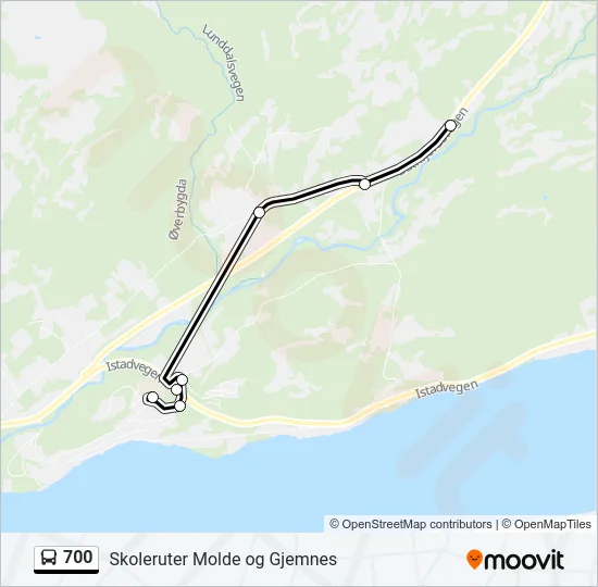 700 Bus Line Map