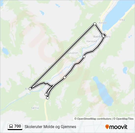 700 Bus Line Map