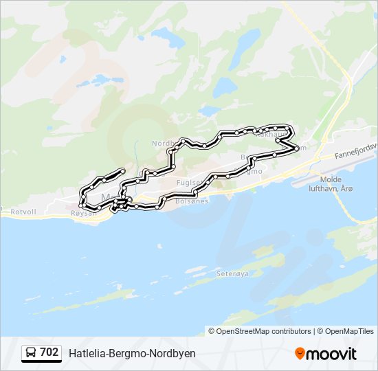 702 bus Line Map