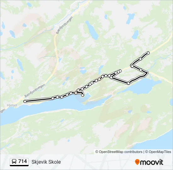 714 Bus Line Map