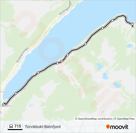 715 Bus Line Map