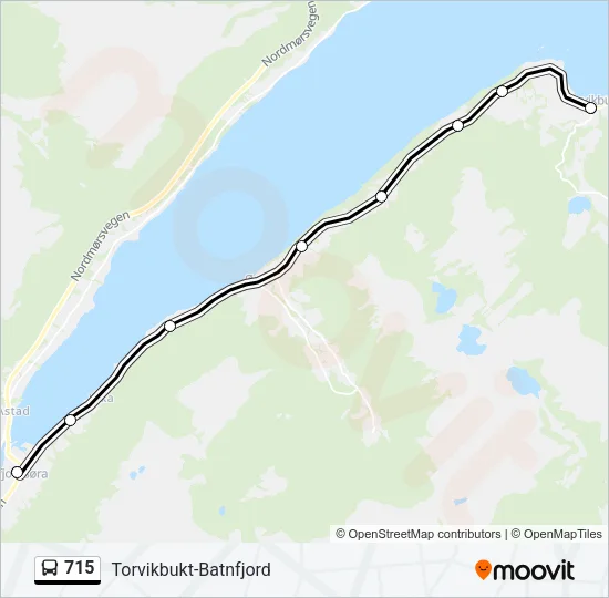 715 Bus Line Map