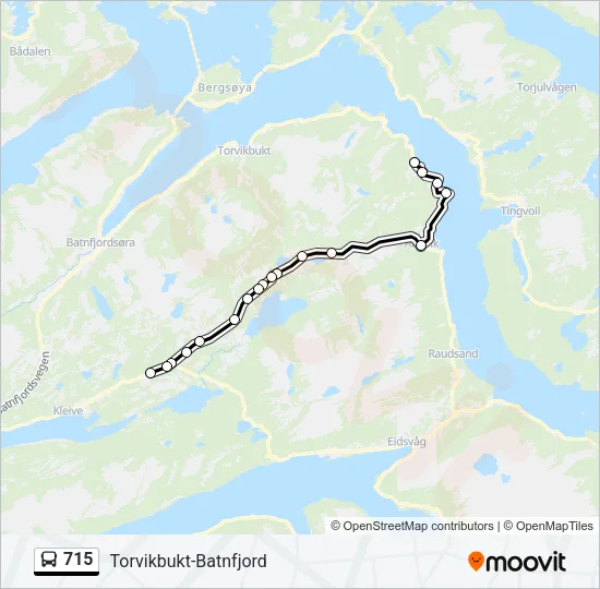715 Bus Line Map