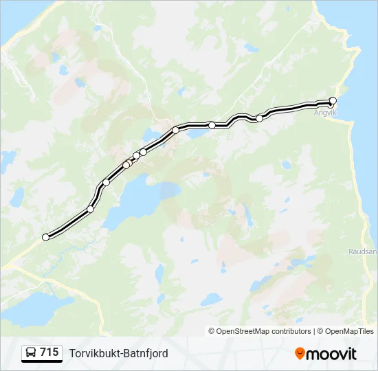 715 Bus Line Map