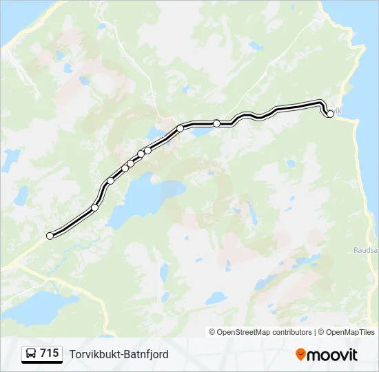 715 Bus Line Map