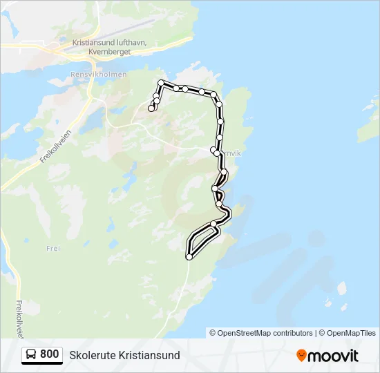 800 Bus Line Map