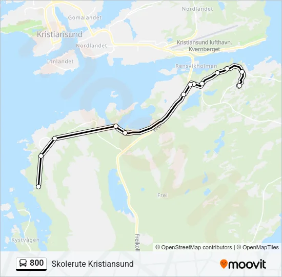 800 Bus Line Map