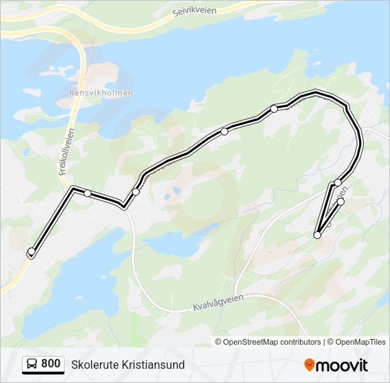 800 Bus Line Map