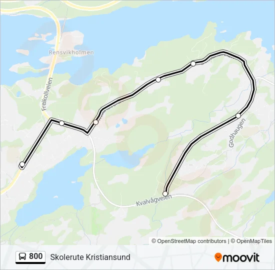 800 Bus Line Map