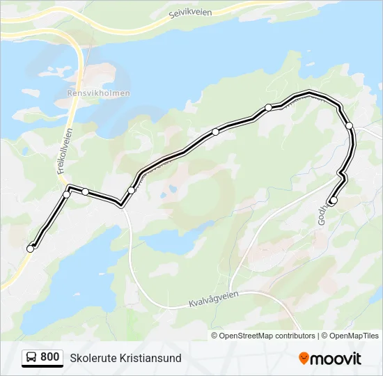 800 Bus Line Map
