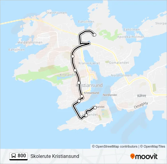 800 Bus Line Map