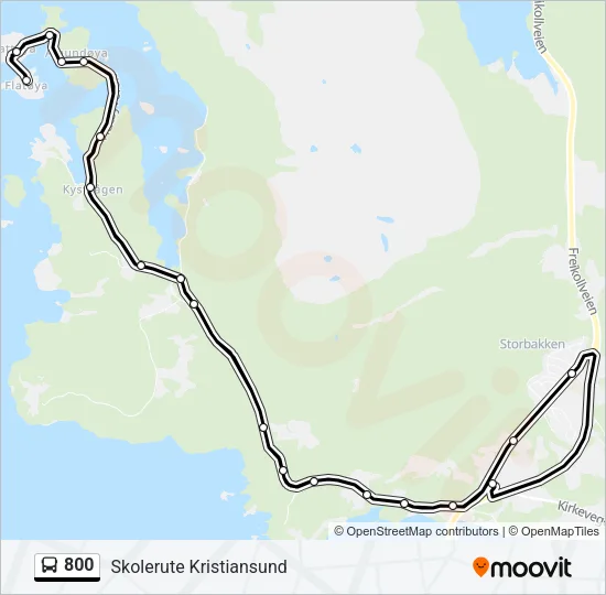 800 Bus Line Map