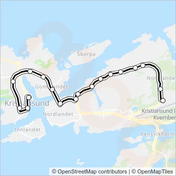 802 Bus Line Map