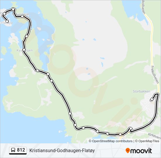 812 Bus Line Map