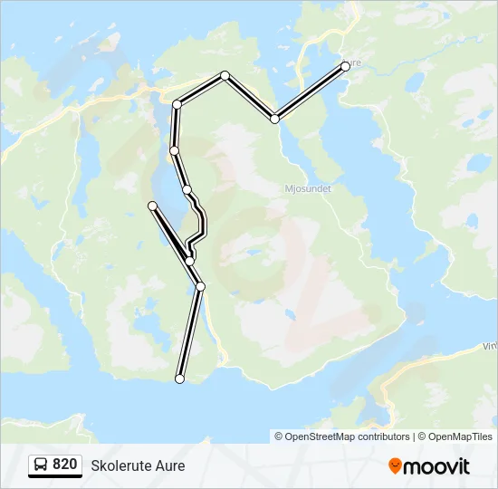 820 Bus Line Map
