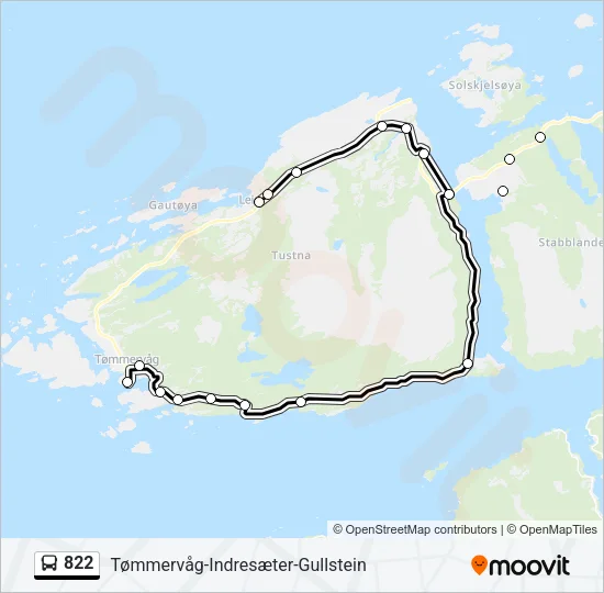 822 Bus Line Map